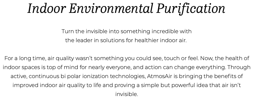 Indoor Environmental Purification